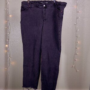 High Rise Straight Black Jeans - Women's Old Navy - Size 22 Plus Size